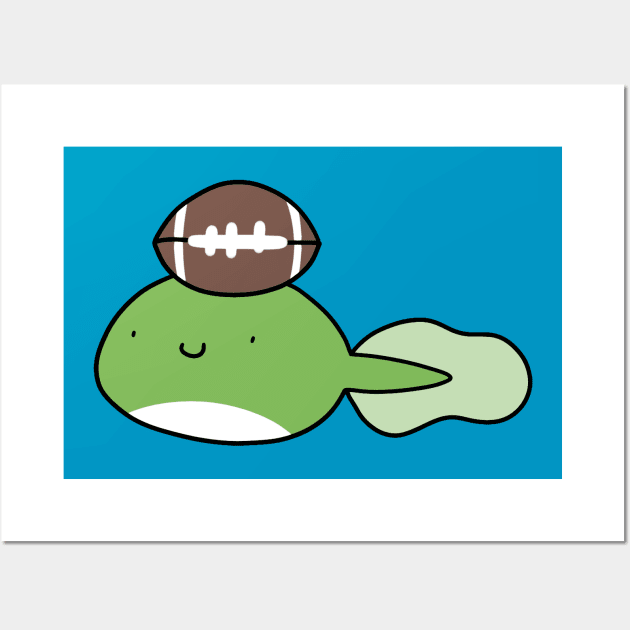 Tadpole and Tiny Football Wall Art by saradaboru